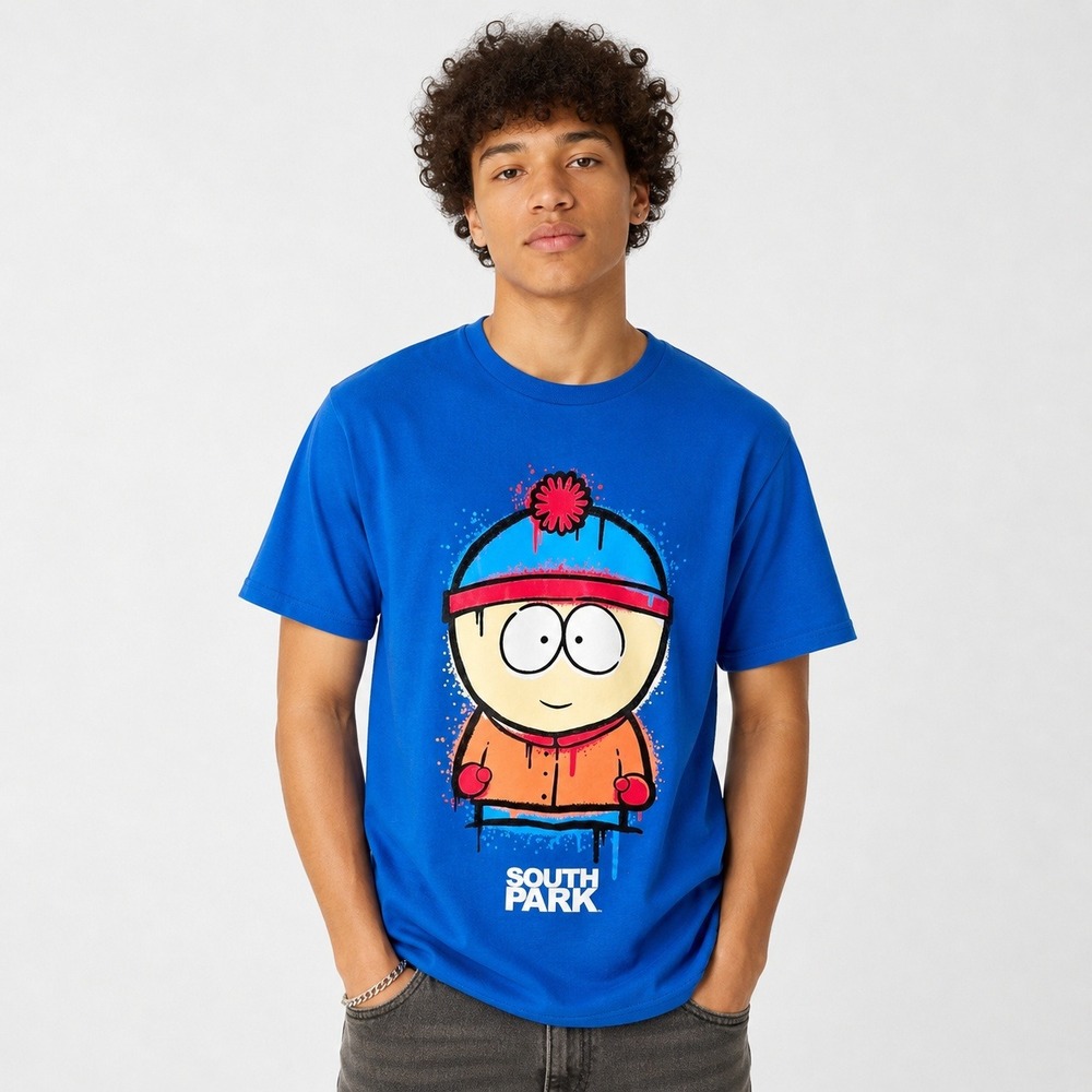 South Park Stan Marsh T-Shirt Mens XL Blue Comedy Partners 2023 TV Show‎ Tee